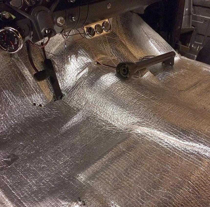 50*200см Автомобильный звукоизоляционный мат Самоклеящийся Шумоизолятор для крыши Водонепроницаемый Демпфирующий инструмент для автомобиля для капота Двери Крыши