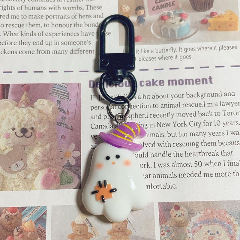 Брелок на Хэллоуин из мультфильма, милый тыквенный автомобильный брелок, сумка для наушников, подвеска, украшение, пара, друзья, подарки