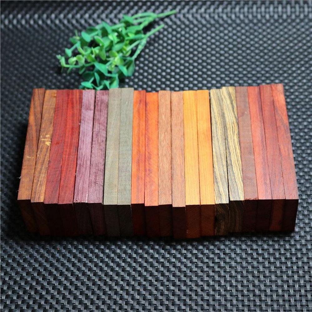 2Pieces Natural Wood Material Handmade Kitchen Knife Handle Board Solid Raw Material Carved Log Crafts Production Panel