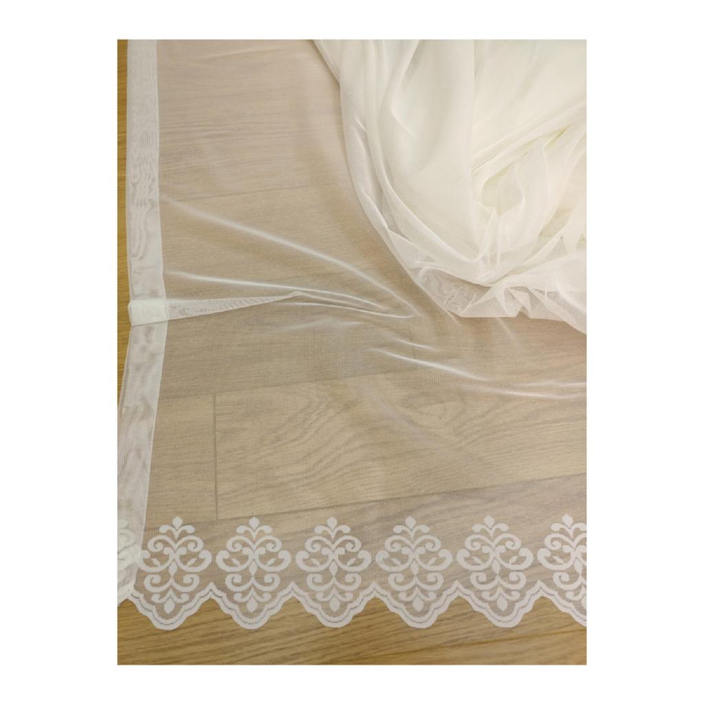 Занавес из тюля с узором на кончике юбки, высокое качество, 200x260, редкая батарея, 1/2