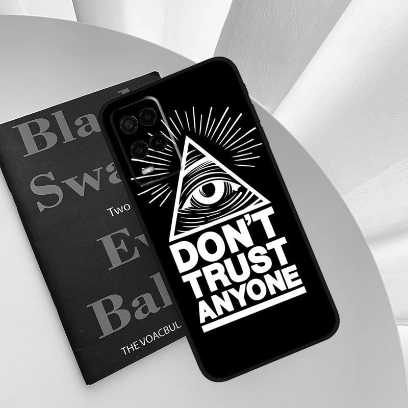 Illuminati Eye Occult Pyramid Case For Oppo A54 A74 A94 A54S A57S A15 A16 A17 A52 A72 A76 A96 A58 A78 A98 A77 A5 A9 Cover