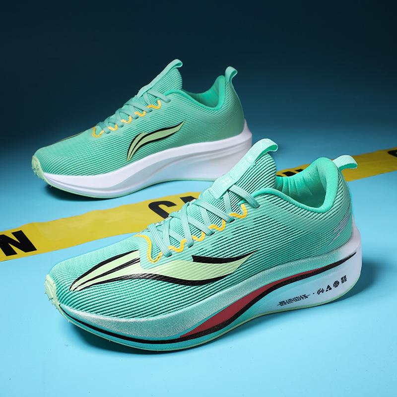 2025 новые летние профессиональные карбоновые кроссовки для бега с амортизацией, дышащие мужские спортивные кроссовки из сетки