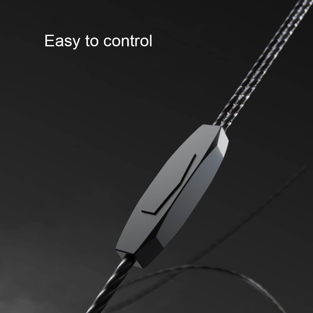 QKZ AK2 3.5mm Wired Headphones In-ear Earbuds Music Earphone Sports Headsets with Microphone