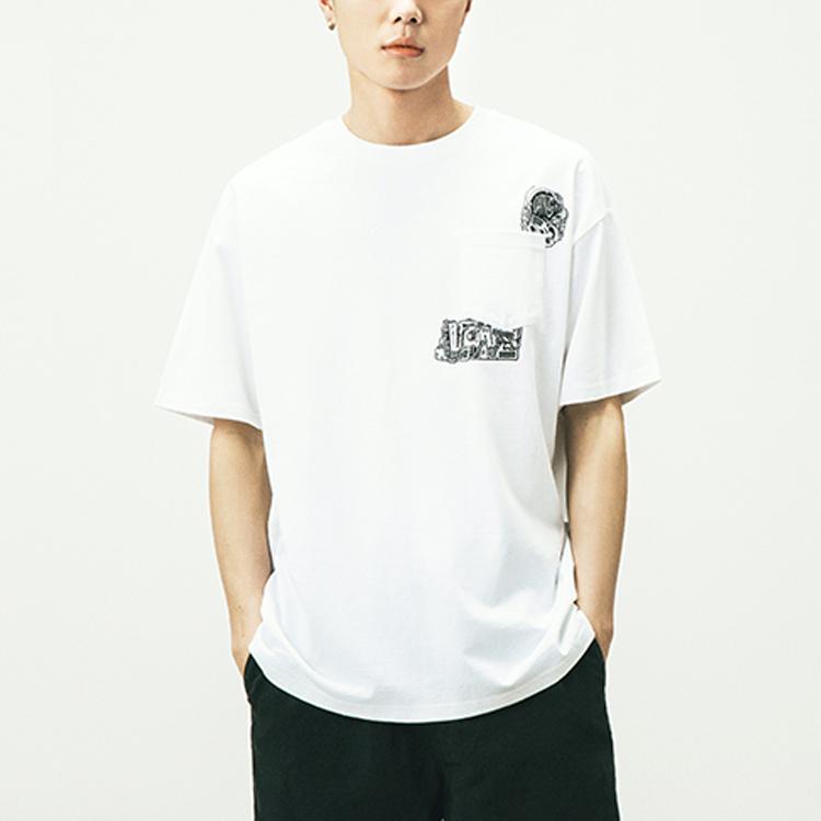 Vans X Duyanaizi Футболки Унисекс Белые С круглым вырезом Умеренный Прямой крой VN0A5F43WHT