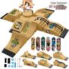 Cross-Border Finger Skateboard Park Training Set: Launch Ramp, U-Ramp, Steps, Railings, Slope for Skateboard Competitions