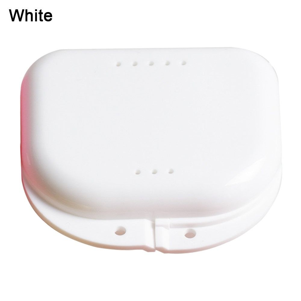 Portable Denture Box Container Mouth Guard Box Oral Hygiene Dental Retainer Storage Case New