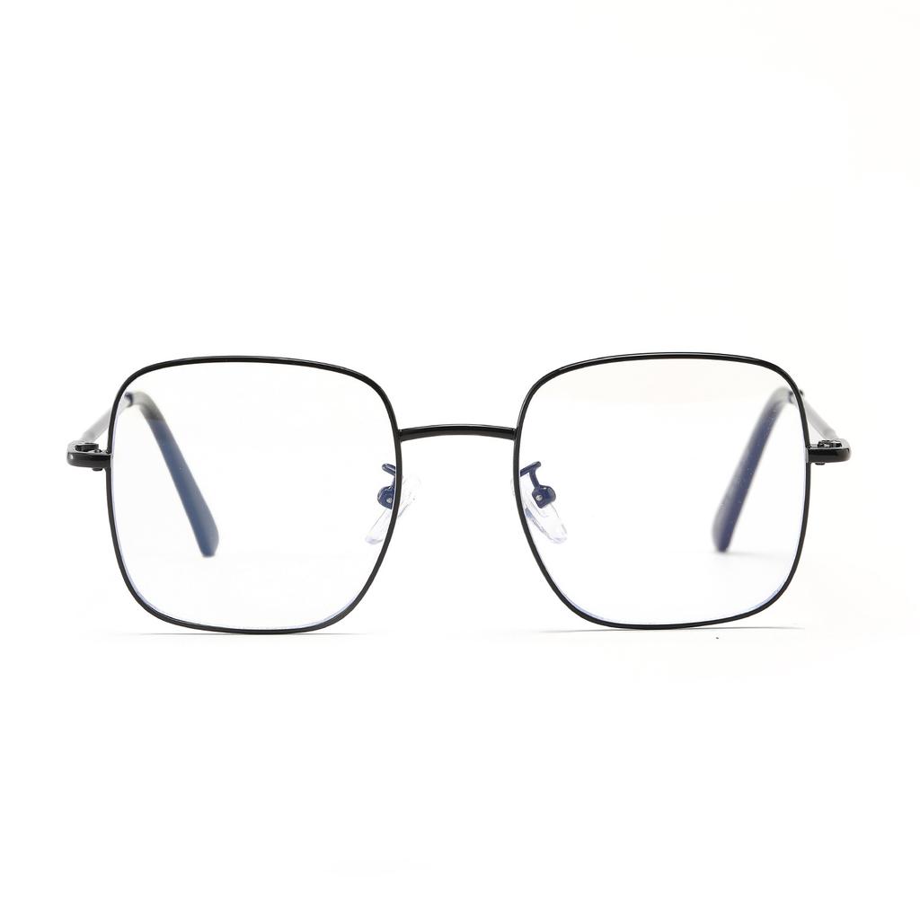 Очки 3463 с круглым лицом, металлическая квадратная оправа, ретро, большая оправа, плоское зеркало