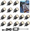 SMY Lighting Деревянная терраса Уличный Теплый белый Разъем розетки Супер легкое DIY освещение Включает японские инструкции Огни, Встраиваемые в грунт, Низковольтные,