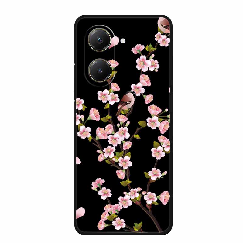 Черный силиконовый чехол для Xiaomi Poco X7 Pro M7 4G Plus Чехол Мультяшный Мягкий ТПУ Задняя крышка Для Poco C71 Redmi A5 4G Чехол для телефона C 71