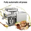 110V/220V 1500W Automatic Cold Press Oil Machine Oil Cold and Hot Press Machine Sunflower Seeds Oil Extractor Oil Press Extract