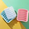 Mould Food Grade Easy To Release Thickened Healthy Bake Silicone Sausage Mold with Lid Baby Supplement Food