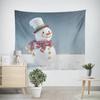 Рождественский Новогодний Гобелен с Рисунком Снеговика Гостиная Диван Домашний Декор Рождественский Подарок