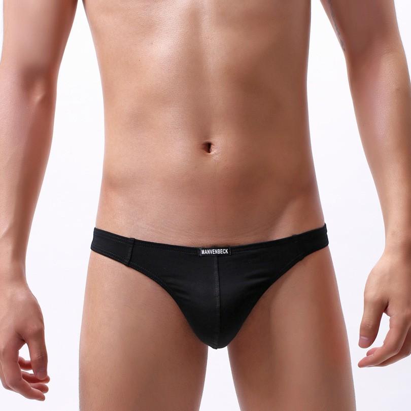 Men's Briefs Ultra-thin Ice Silk Transparent Comfortable Adult Low Waist