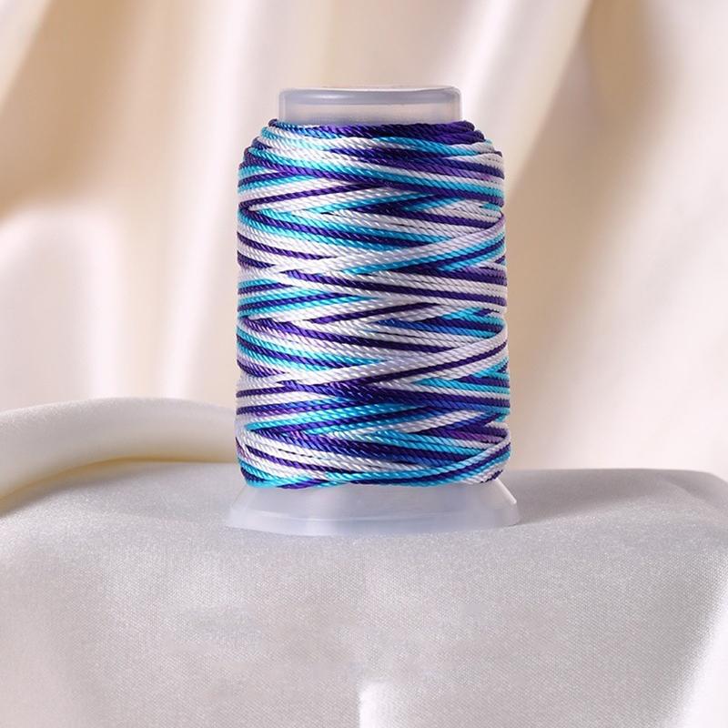 1 моток сделай сам многопрядная нить ручная нить браслет с градиентной нитью полиамидное волокно веревка плетение плетеная веревка 18 прядей