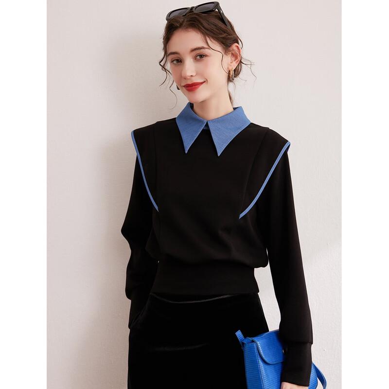 Женская толстовка-пуловер Bailuyu с цветными блоками и эффектом двухслойности