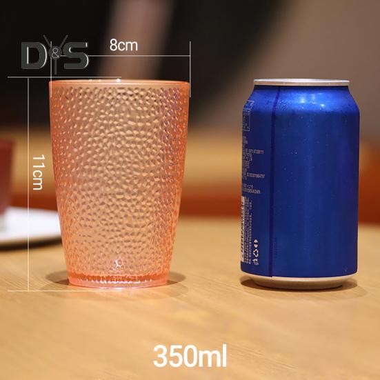 Чашка для питья, термостойкая многоразовая утолщенная акриловая чашка для воды в горошек, бар, ресторан, стакан для воды