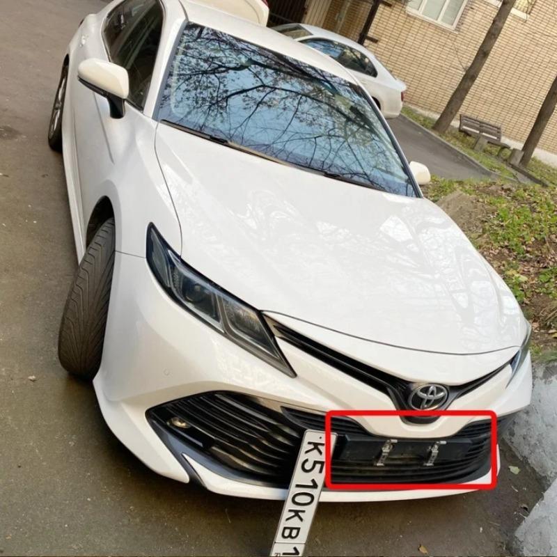 A Pair Car License Plate Spring Loaded Stainless Steel Bracket Motorhome Frame Holder Clamps Trailer Number Plate Clips License Plate Covers Frames 6