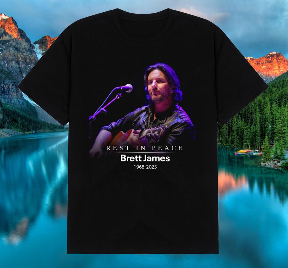 Brett James The Music T Shirt S-5XL Black Cotton Unisex T-Shirt