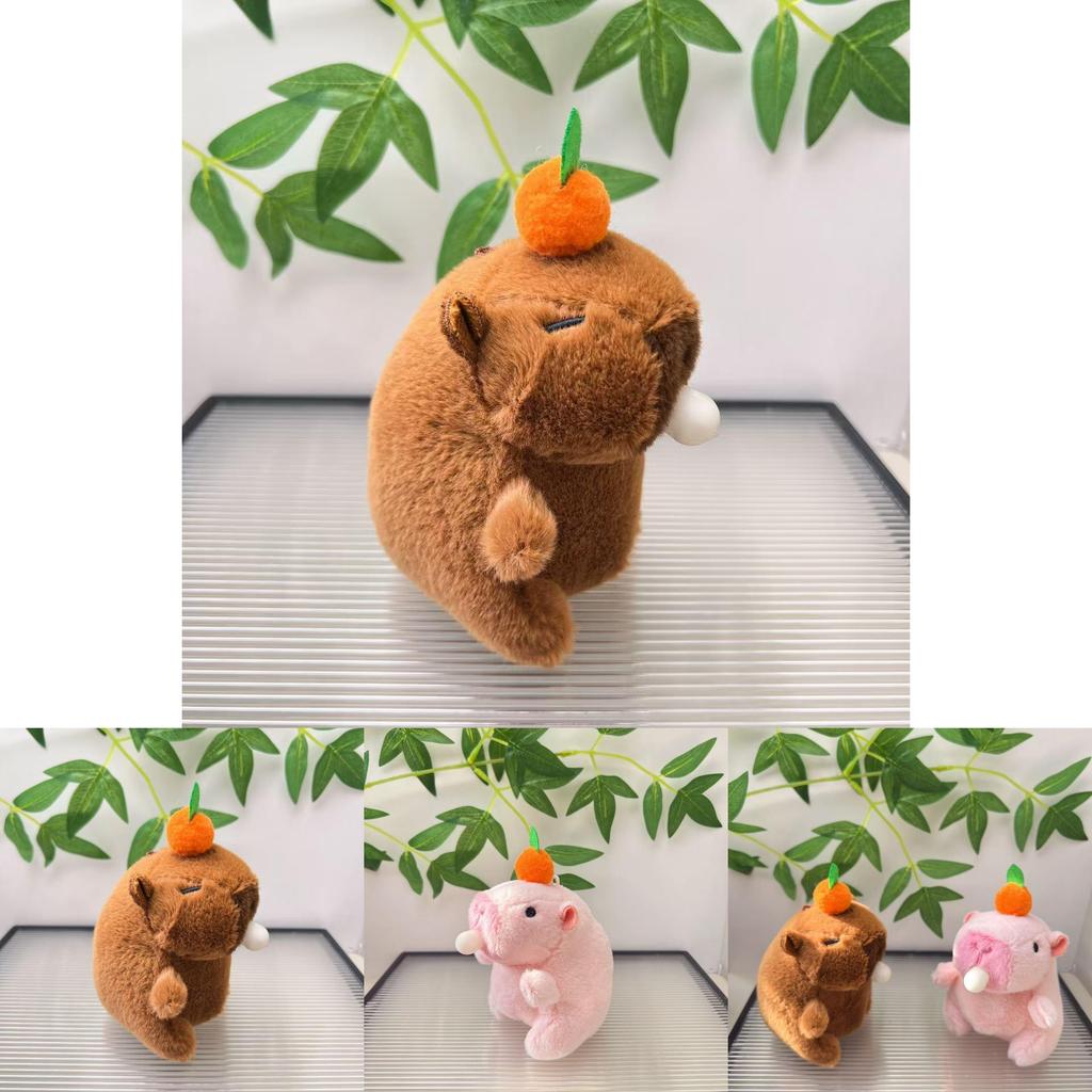 Adorable Cute Plush Capybara Bubble Blowing Keychain Soft Toy For Animal Lovers