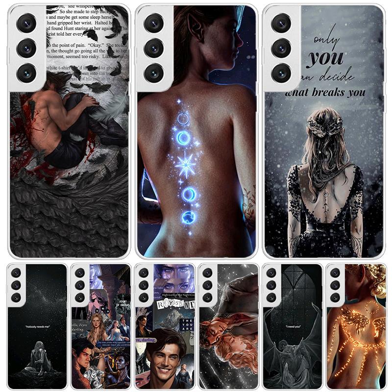 A Court Of Mist And Fury Phone Case For Samsung Galaxy S25 S24 S23 S22 S21 FE S20 Ultra S10 Plus Art Customized Coque Capa S24 S