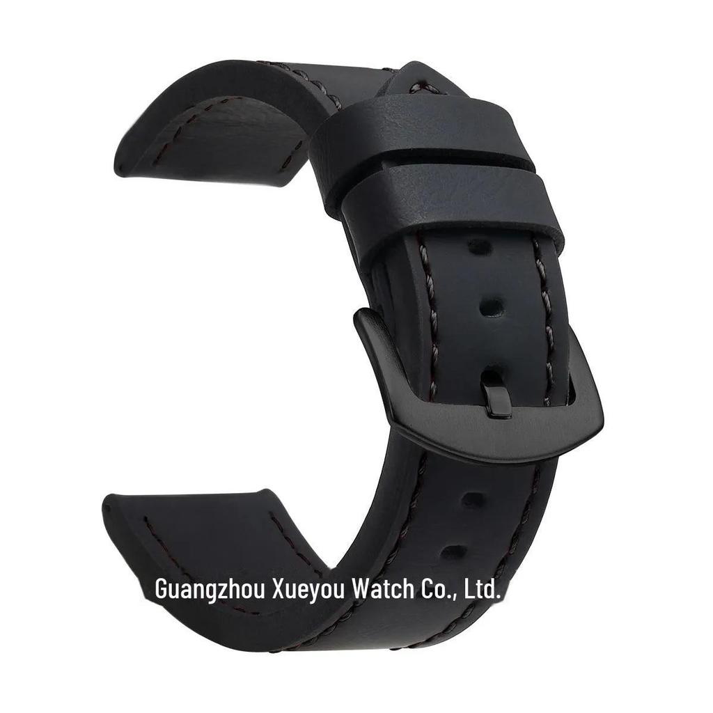 Genuine Leather Watch Strap - Universal Fit, Quality Assurance, Available In 18mm, 20mm, 22mm, and 24mm Sizes