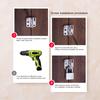 Gate Latches Slide Bolt Latch Closet Door Ball Catch Hardware Door Lock for Securing Doors Fences Bathroom