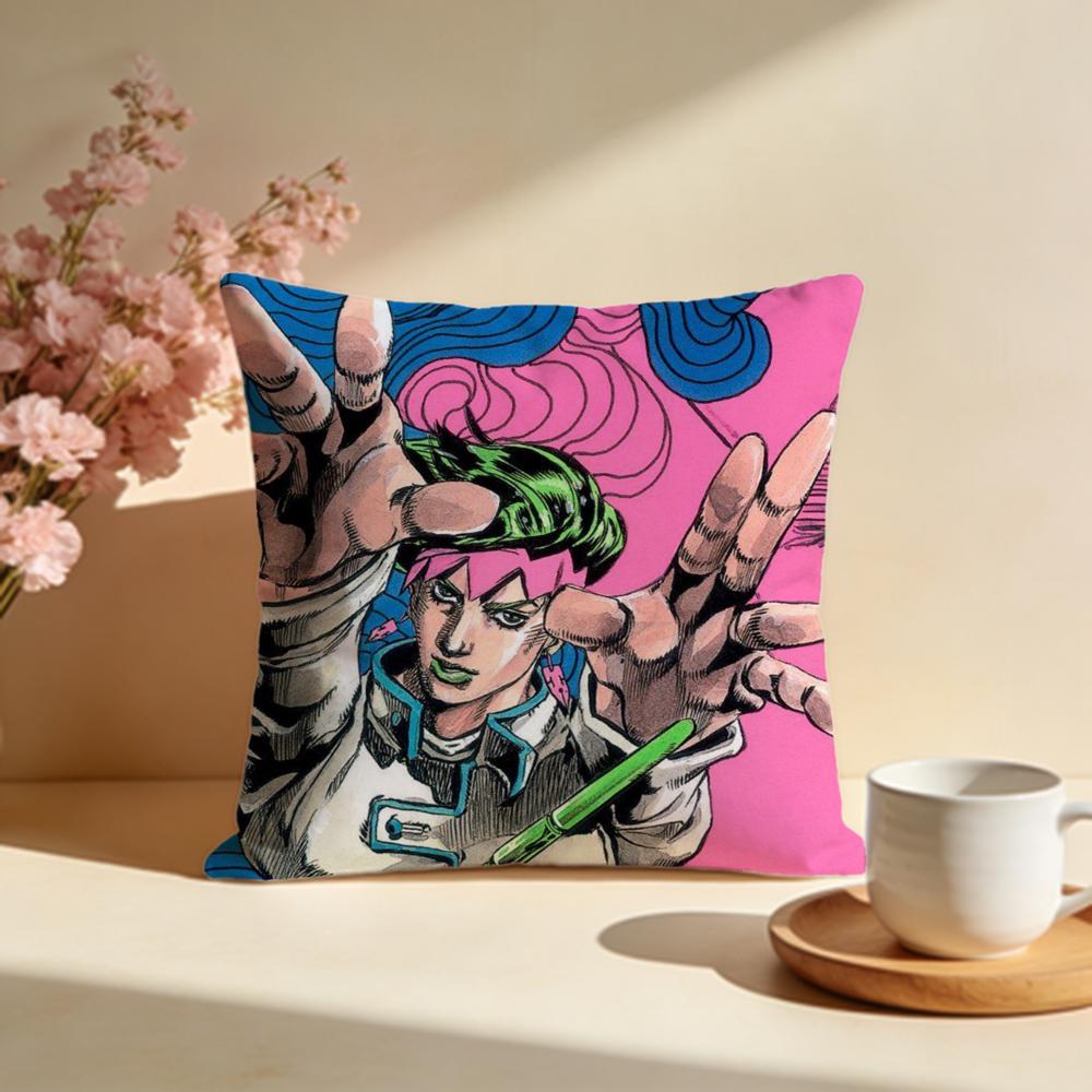 Горячая Наволочка JJoJos Bizarre Adventure Стильная Моющаяся Наволочка Идеально для Дивана Спальни Украшения Автомобиля