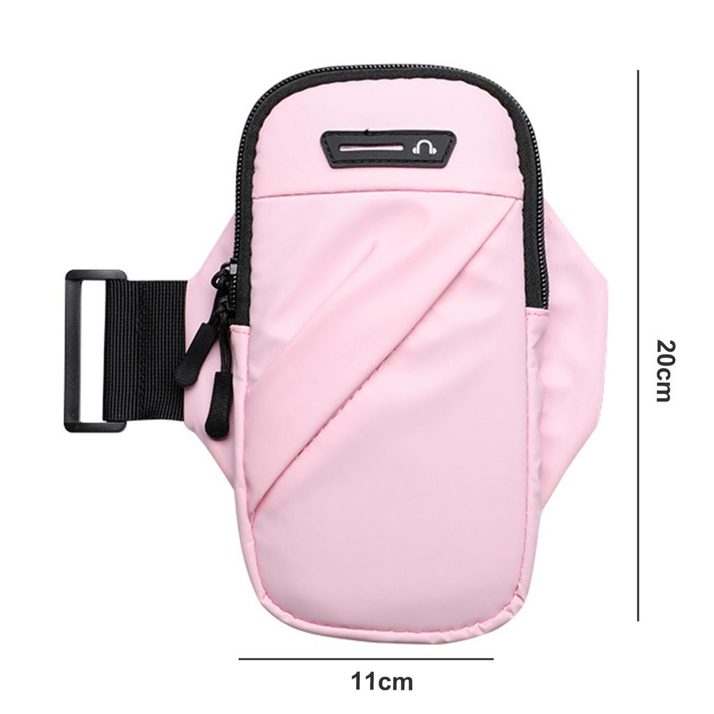 Спортивная сумка на руку Износостойкая большая вместимость Нескользящая Удобный гладкий держатель на молнии Брызгозащищенный браслет Держатель для мобильного телефона Аксессуар для спортзала