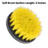 1Pcs Blue Yellow Cleaning Brush Nylon Power Scrubber Brush  Upholstery Sofa Wooden Furniture