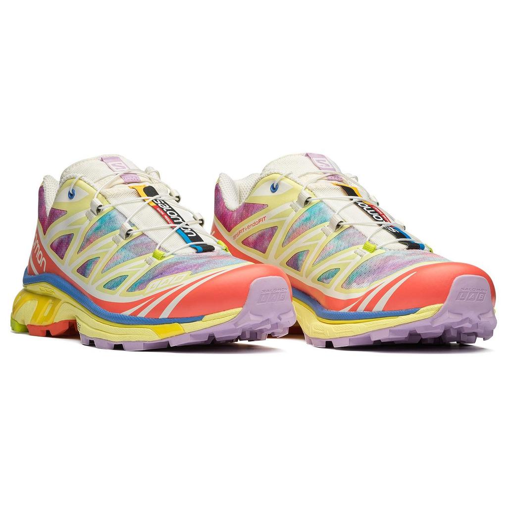 SALOMON XT 6 Горные 4 Сестры Низкие уличные ботинки Унисекс Цветок Ириса Желтый L47362100
