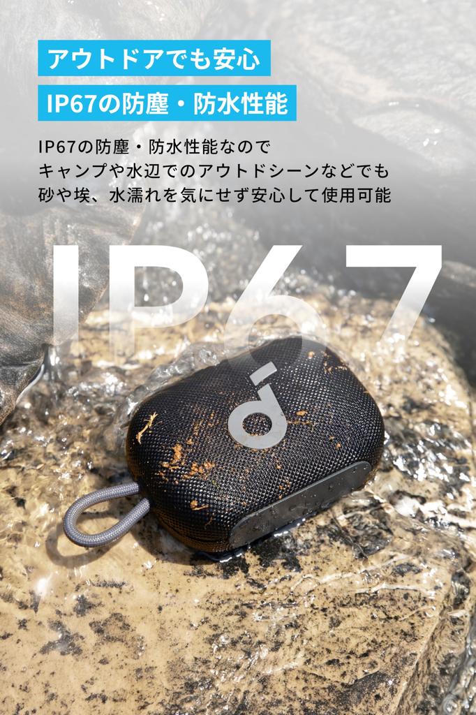 Bluetooth-динамик Anker Soundcore Select 4 Go с 20 часами воспроизведения Выходная мощность 5 Вт Оснащен пассивным радиатором Стандарт пыле- и водонепроницаемости IP67