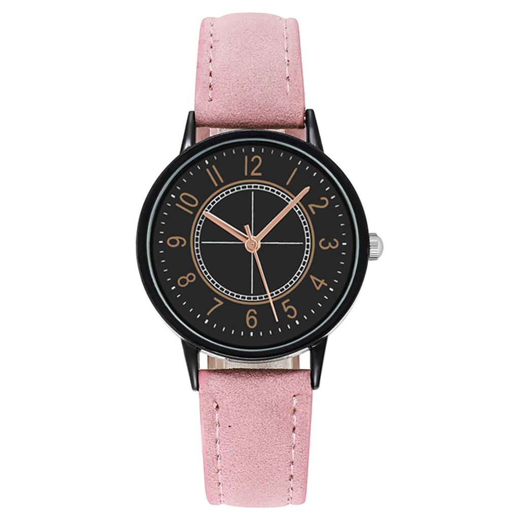 Женские часы с кварцевым циферблатом, цифровые часы, матовый кожаный ремешок, женские часы и часы для девочек