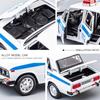 1:Масштаб 24 Модель автомобиля ЛАДА НИВА 2106 Игрушка Звук Свет Вращение колес Ретро Автомобили Модели высокой симуляции Металлические литые под давлением Украшения