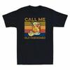 Tee Vintage Men's Martini Fashioned Cotton T-Shirt Old Call Me Cocktail Whiskey Unisex T-Shirt