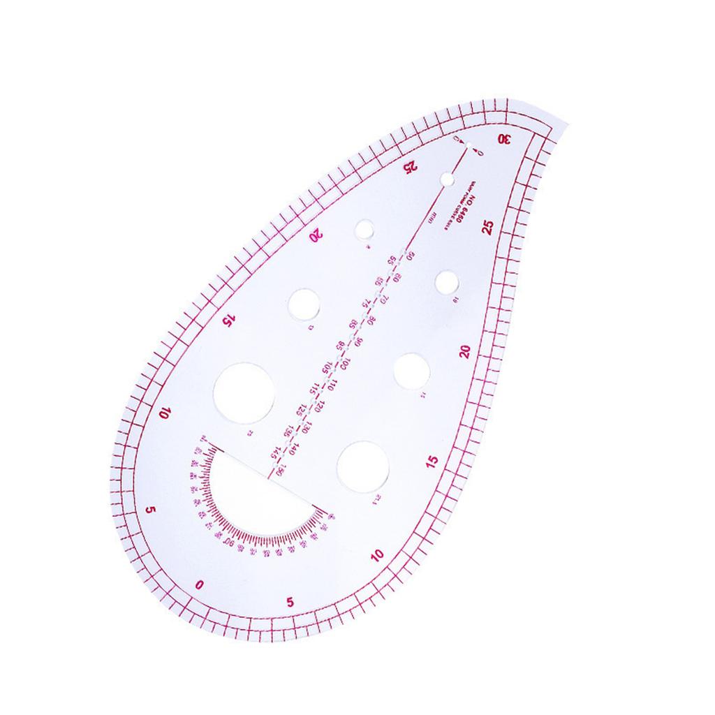 Многофункциональная линейка для пэчворка, французская лекальная линейка, прозрачная шкала, шаблон для рисования кроя и пошива одежды, инструмент для начинающих дизайнеров