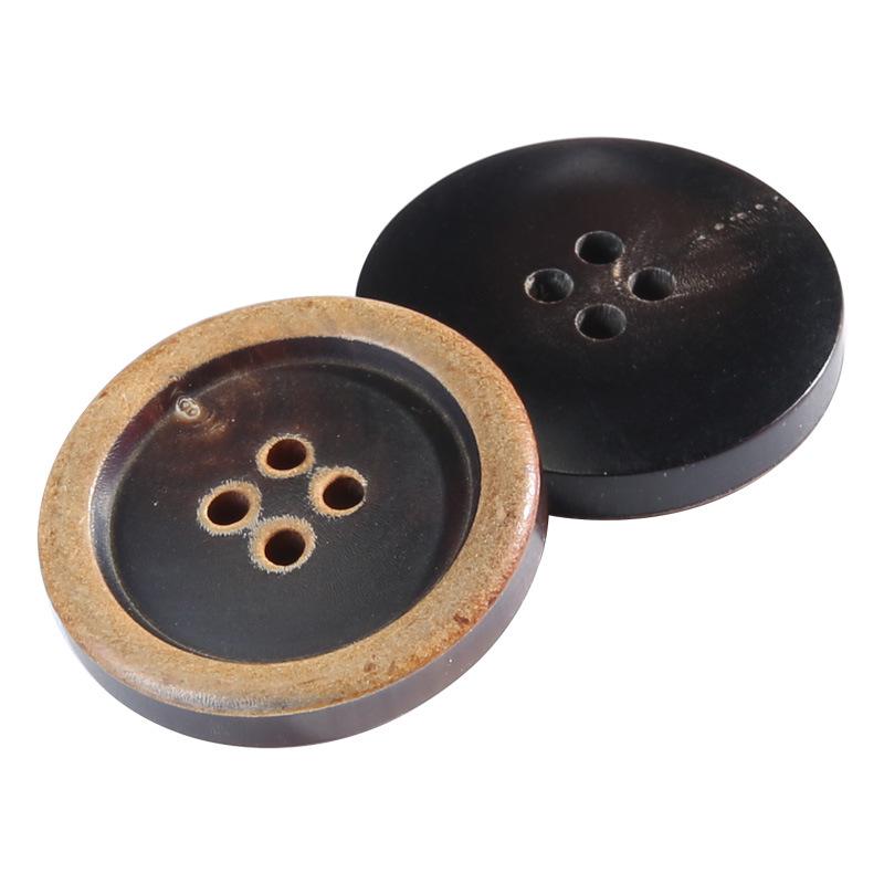 Пуговицы Рог Женская Одежда Куртка Шерстяное Пальто Высококлассные Пуговицы Универсальные Круглые Мужской Костюм Верхние Пуговицы