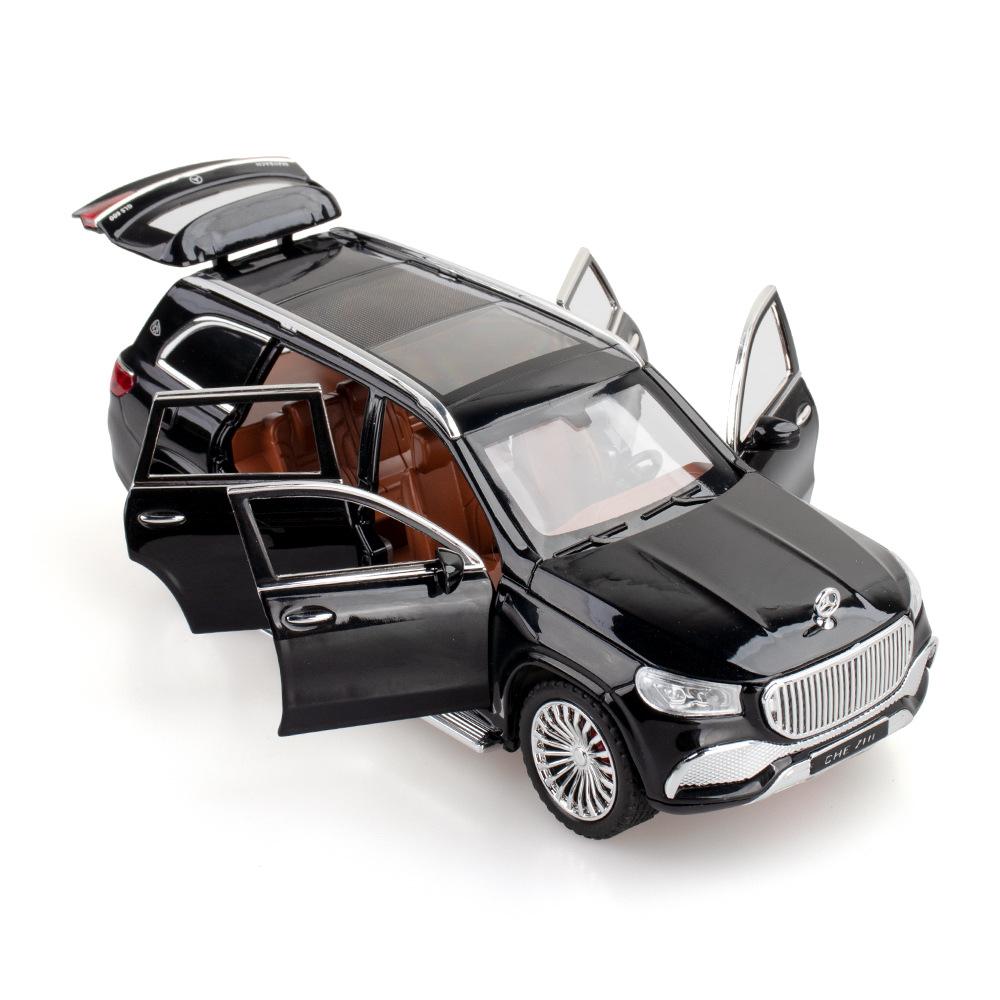 1/24 Scale Gls600 Alloy Model Car Children's Toy Car Gift Ornaments Simulation SUV Car Model Boys Collection