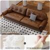 #Leather Sofa Set Vintage Living Room Bedroom Apartment Hotel Bar Restaurant Furniture Custom OEM