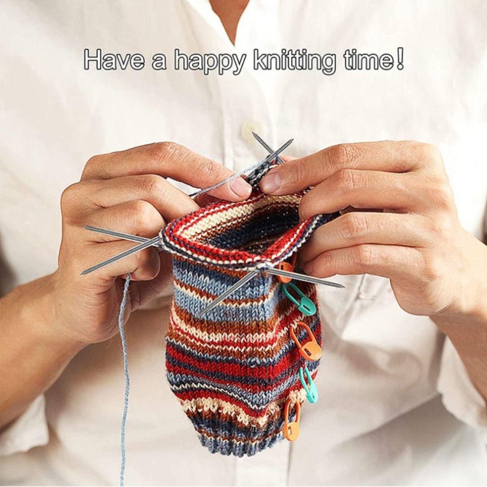 3 шт. Круговые спицы для вязания крючком, металлические петли из нержавеющей стали, спицы для вязания, ручная работа