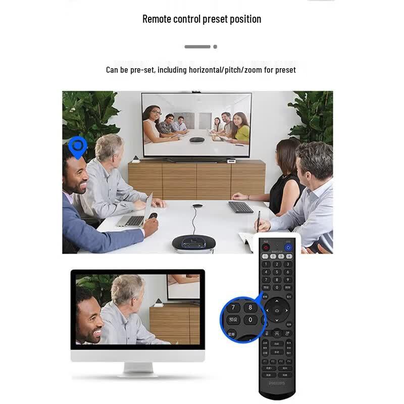 Philips SPL6808 HD Webcam with 10x Optical Zoom (CN version)
