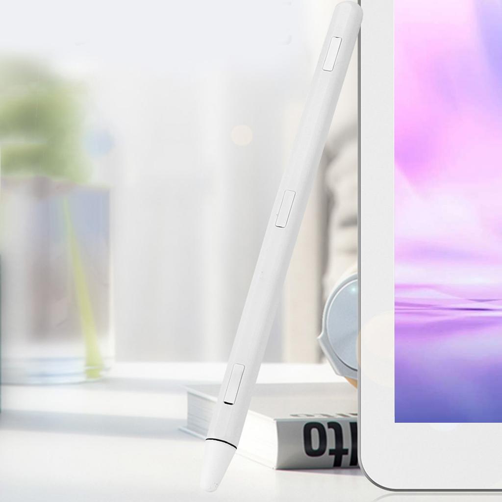 High Sensitivity Capacitive Stylus No Scratch Touch Pen for iPad with Built in Magnet White