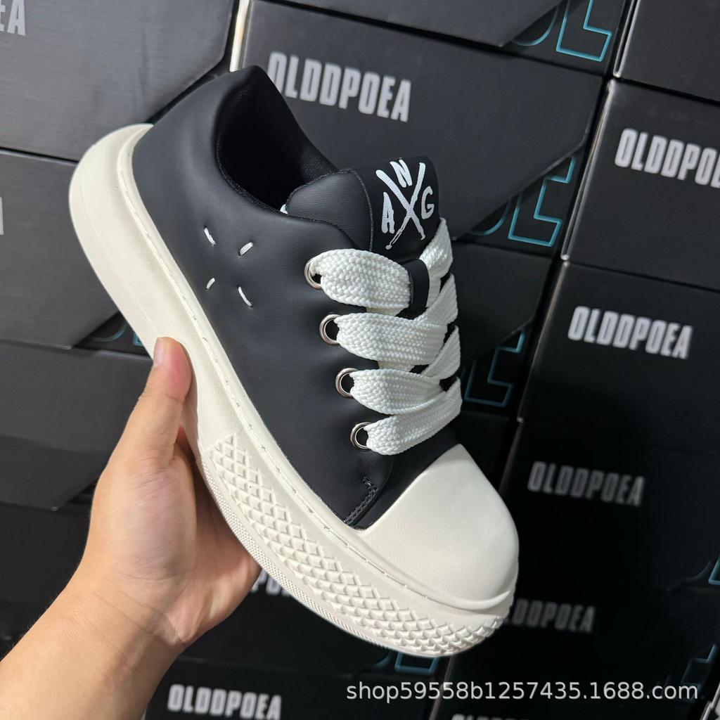 Новые старые уродливые милые туфли на платформе с Микки Маусом, пара повседневных дышащих парусиновых туфель, увеличивающих высоту, низкие кроссовки с большой головой, прилив