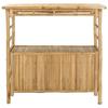 Outdoor Bar Table Natural 110 x 50 x 105 cm Bamboo
