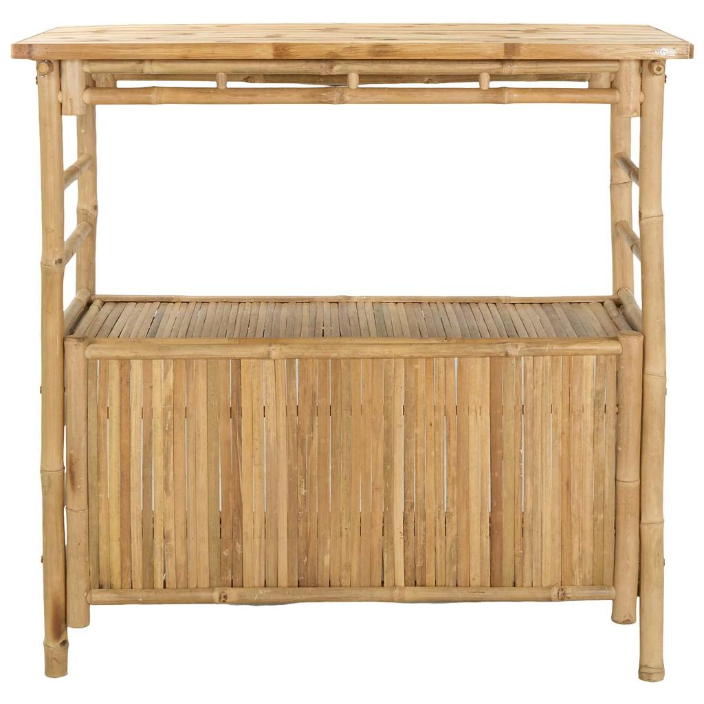 Outdoor Bar Table Natural 110 x 50 x 105 cm Bamboo
