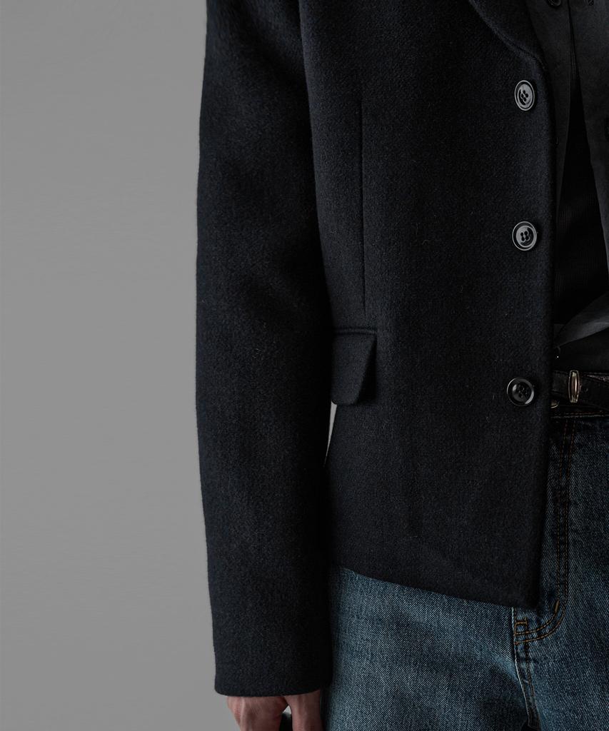 Bowlow Product Wool Crop Blazer [Navy]