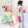 Children Animal Unicorn Pajamas Set Girl Rainbow Unicorn Pyjamas Costume Sleepwear for Kid Jumpsuit