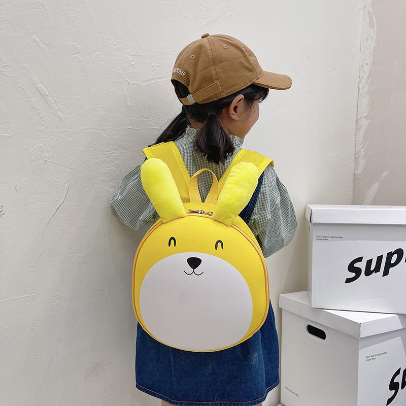 Милый кролик с поднятыми ушами мультяшный детский повседневный рюкзак для ежедневного использования