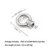 10Pcs M6/M8/M10 Metric Ring Shape Lifting Eye Nut 304 Stainless Steel Lifting Eye Threaded Nut Fastener