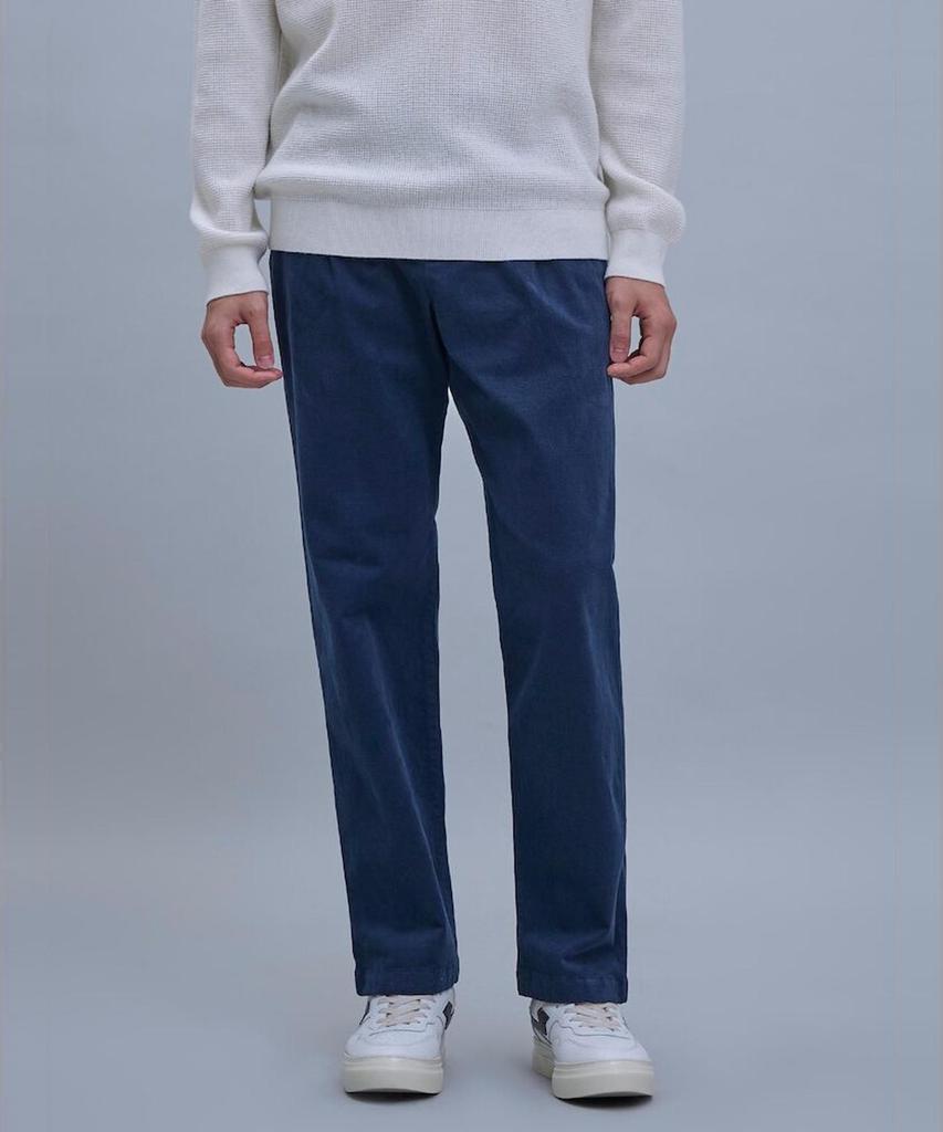 SHIFT.G Semi Wide Brushed Cotton Pants Navy