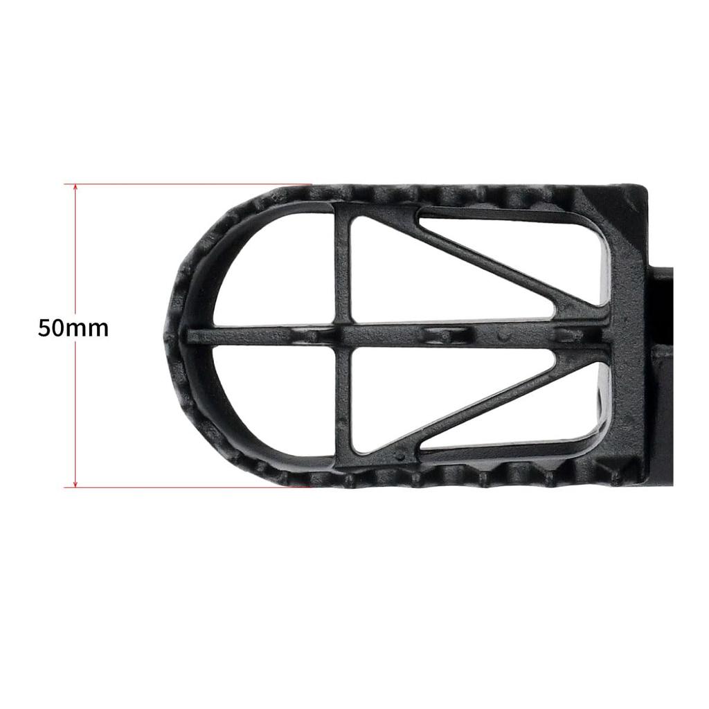 ZETA Racing KLX250/D-TRACKER '98-20, KLX300R '96-23 Wide Foot Peg, Chromoly Mid Width: Approx. 2.0